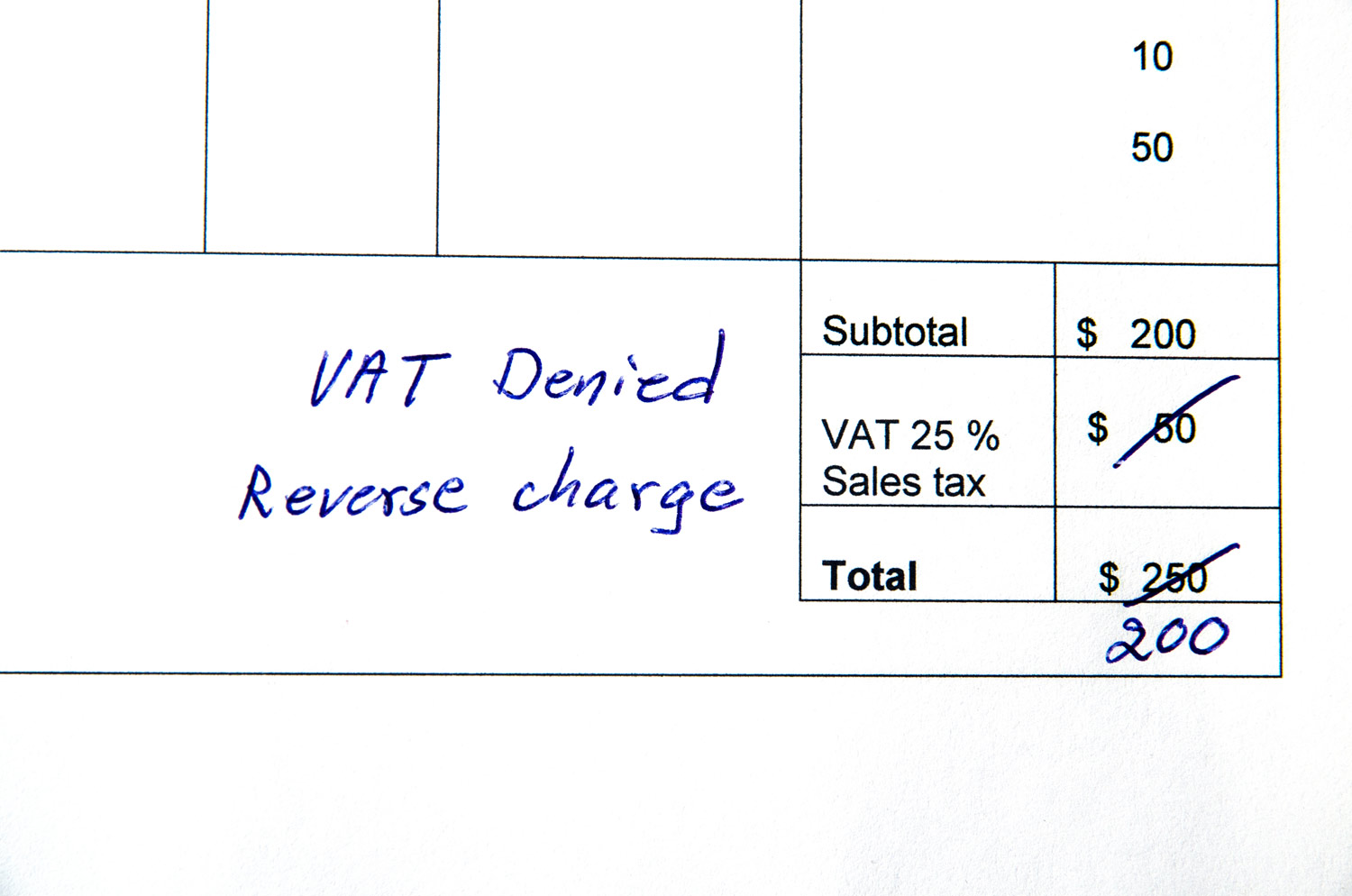 VAT REFUND-REVERSED CHARGE (OPERATING COSTS)